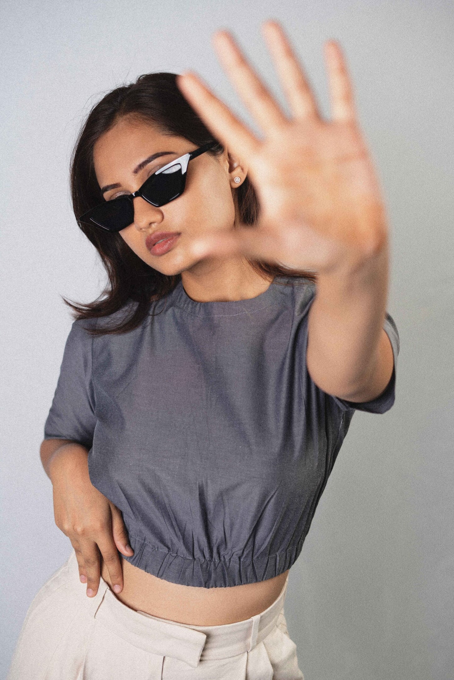 ELASTIC WAIST TOP
