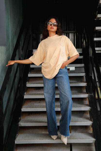 OVERSIZED EMBROIDERED TEE