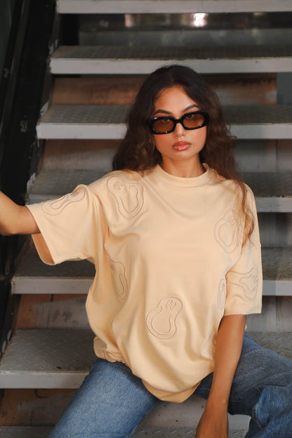 OVERSIZED EMBROIDERED TEE