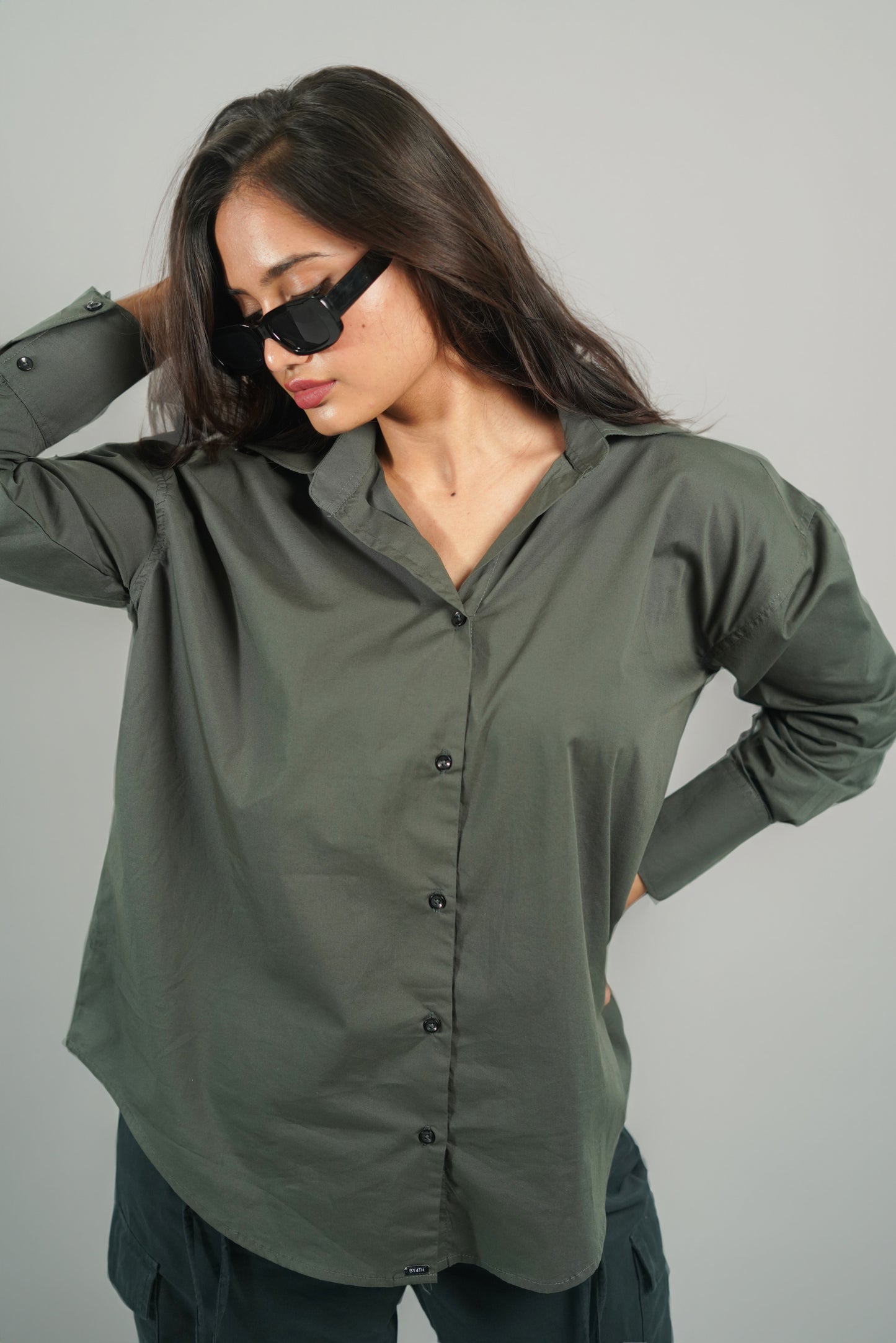 OVERSIZED BUTTON-UP SHIRT