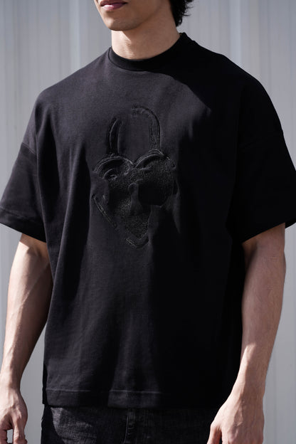 BLACK HEART LOCK TEE